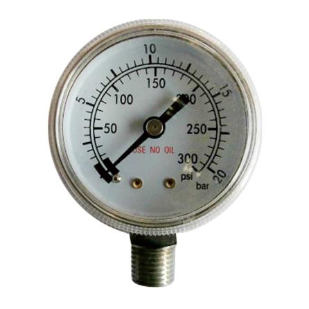Y53 radial electroplating pressure gauge (revolving case) Screw thread/NPT1/4
