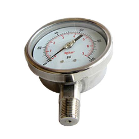 Y63 radial all stainless steel dry pressure gauge Screw thread 1/4G