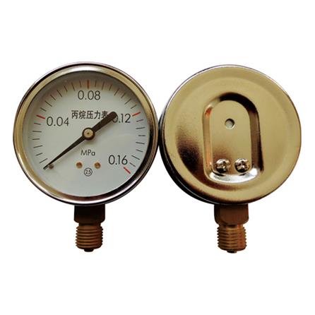 Y70 radial golden pressure gauge(cover ring Screw thread M14×1.5